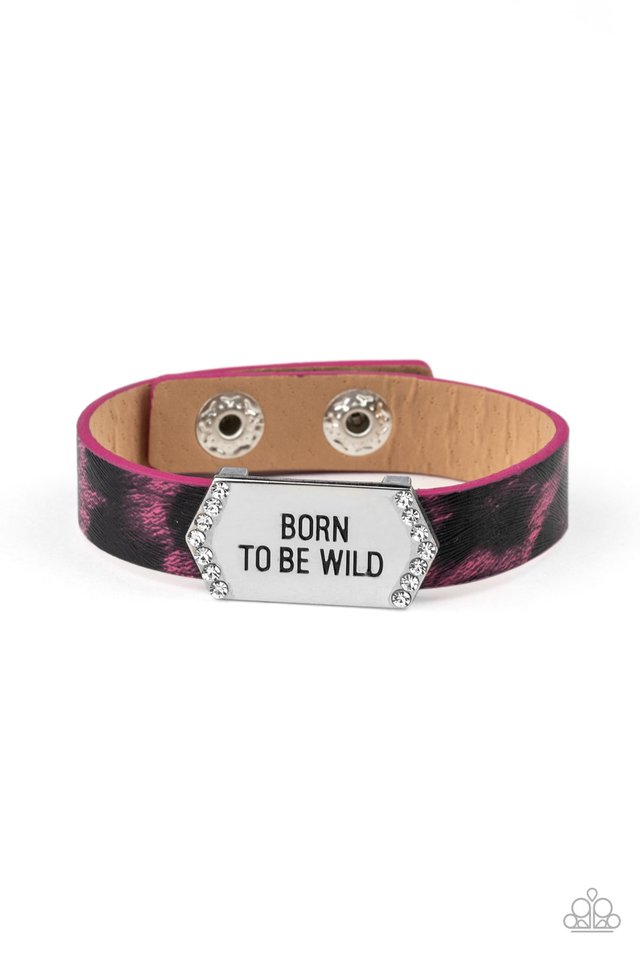 Born To Be Wild - Pink - Paparazzi Bracelet Image