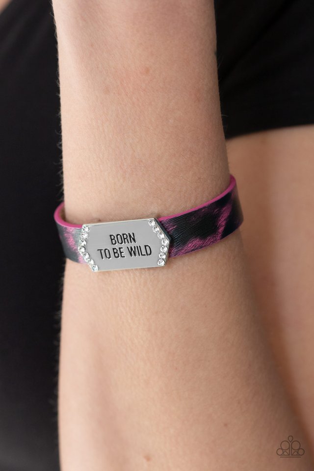 Born To Be Wild - Pink - Paparazzi Bracelet Image