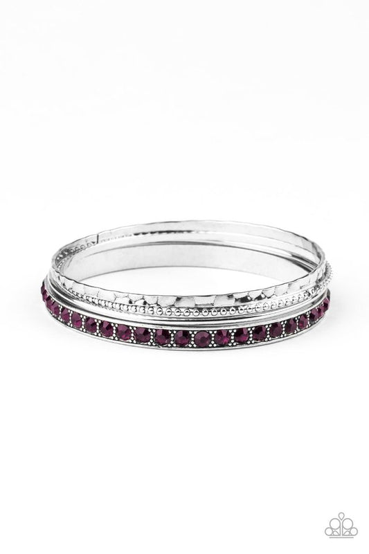 Fearless Shimmer - Purple - Paparazzi Bracelet Image