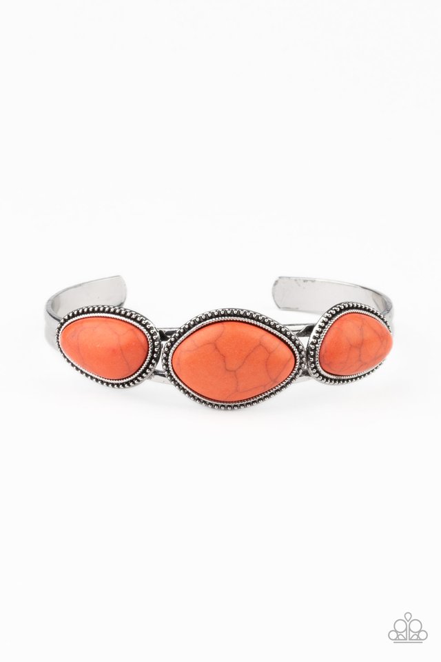Stone Solace - Orange - Paparazzi Bracelet Image