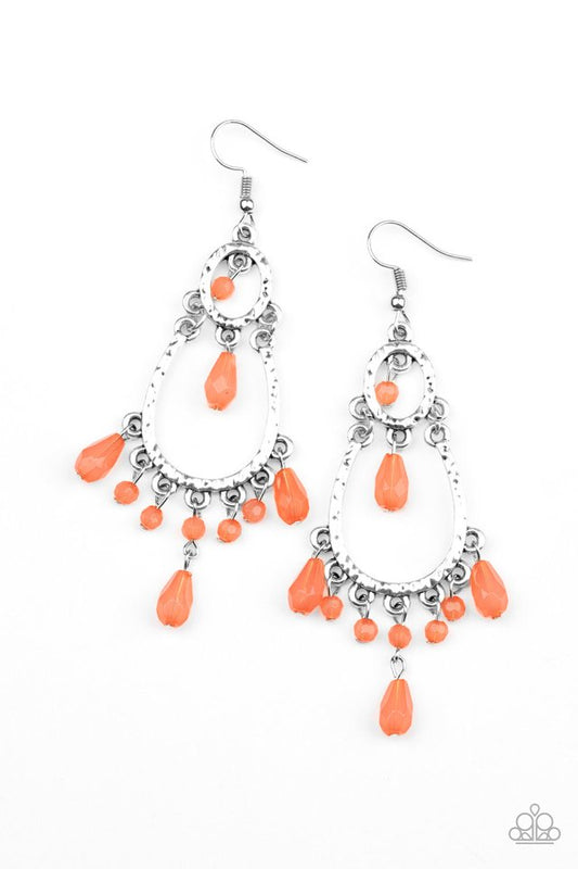 Summer Sorbet - Orange - Paparazzi Earring Image