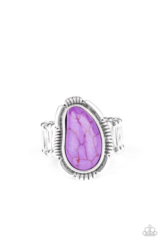 Mineral Mood - Purple - Paparazzi Ring Image