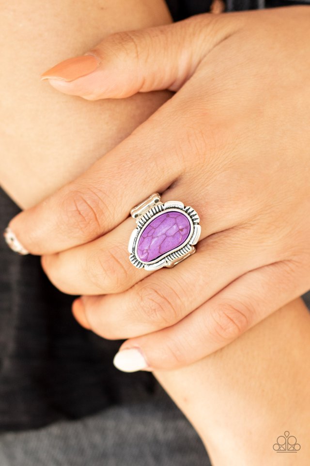 Mineral Mood - Purple - Paparazzi Ring Image