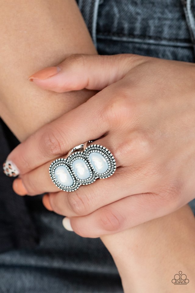 Radiant Rubble - White - Paparazzi Ring Image