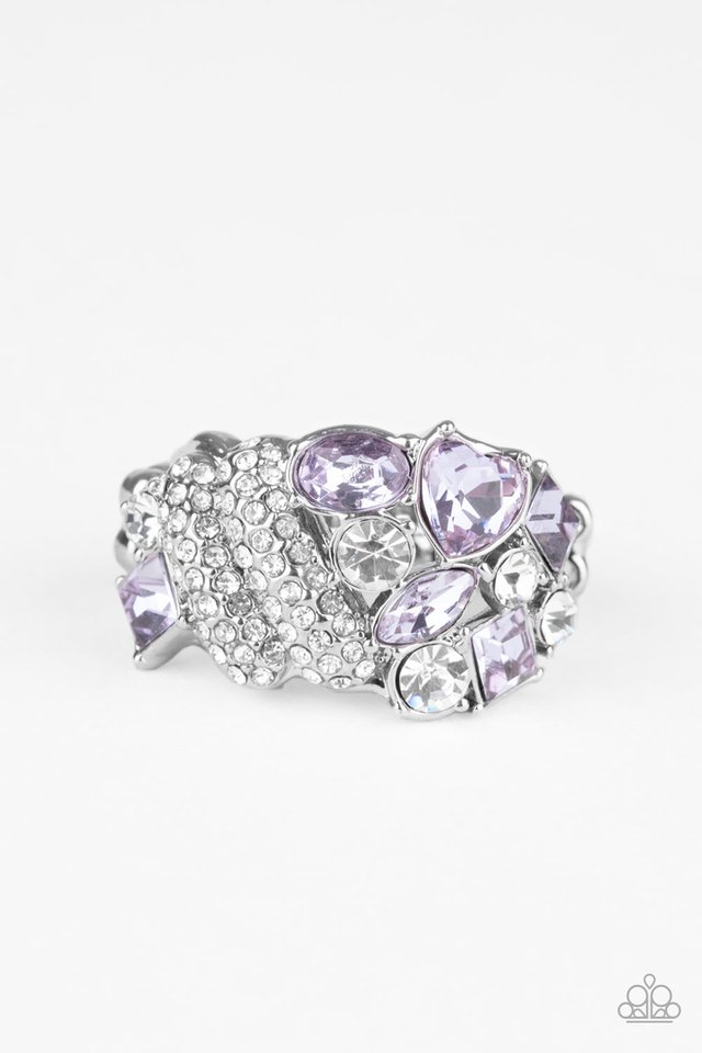 Sparkle Bust - Purple - Paparazzi Ring Image