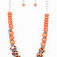 Desert Tranquility - Orange - Paparazzi Necklace Image