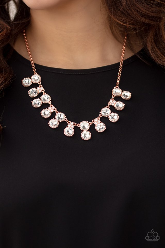 Top Dollar Twinkle - Copper - Paparazzi Necklace Image
