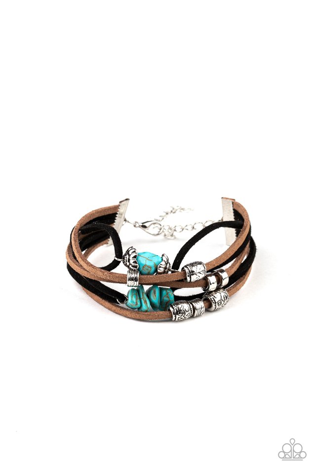 Rocky Mountain Rebel - Blue - Paparazzi Bracelet Image