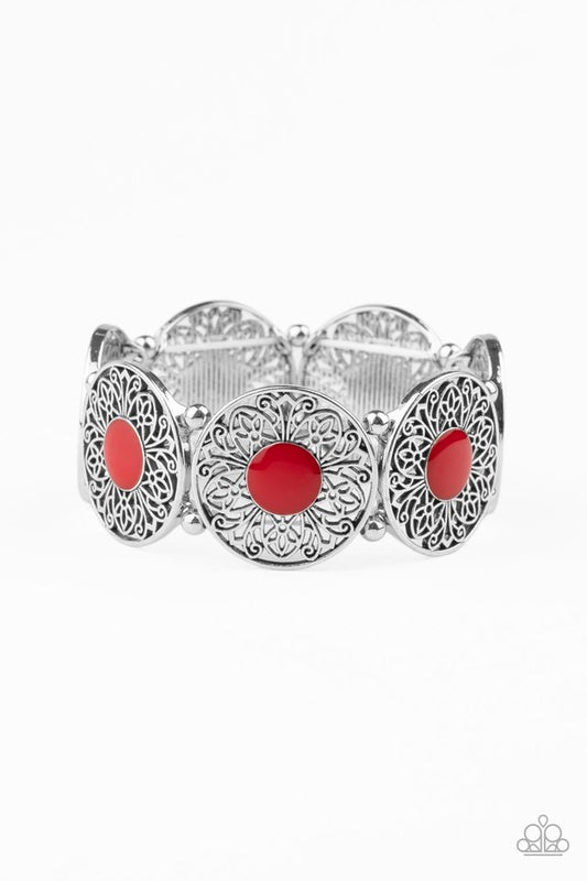 Painted Garden - Red - Paparazzi Bracelet Image