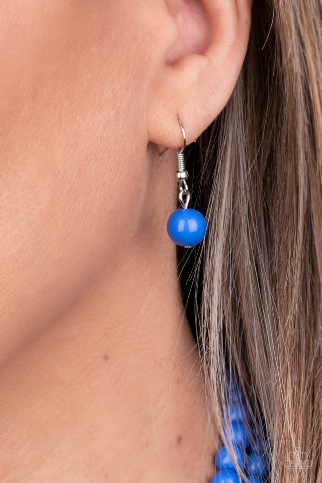 Beach Bauble - Blue - Paparazzi Necklace Image