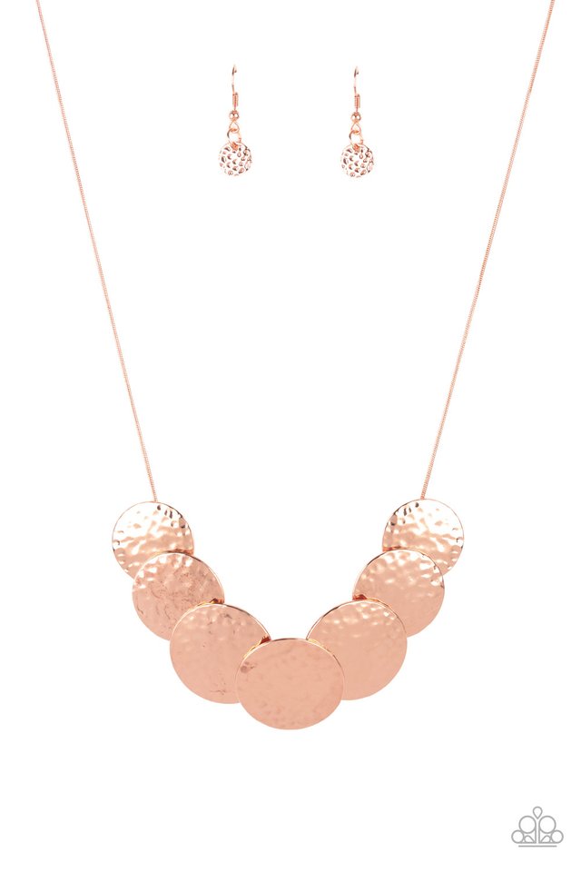 RADIAL Waves - Copper - Paparazzi Necklace Image