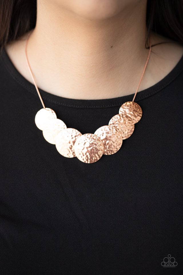 RADIAL Waves - Copper - Paparazzi Necklace Image