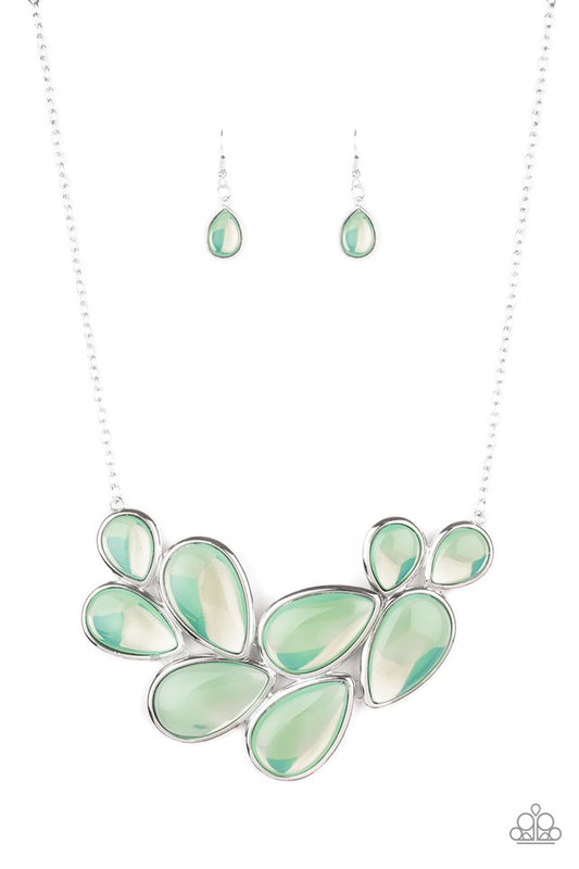 Iridescently Irresistible - Green - Paparazzi Necklace Image