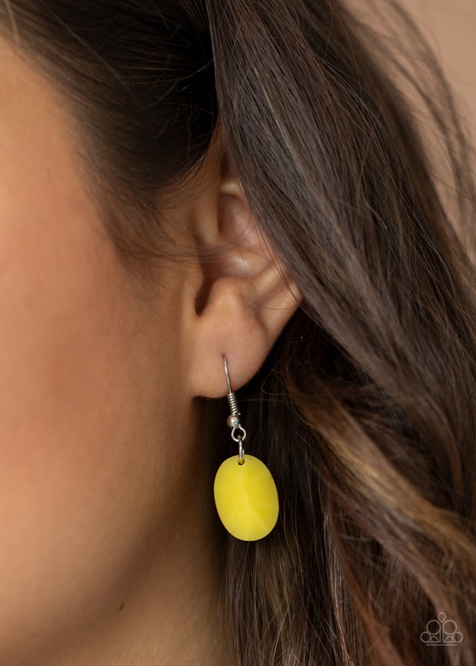 Finding Balance - Yellow - Paparazzi Necklace Image