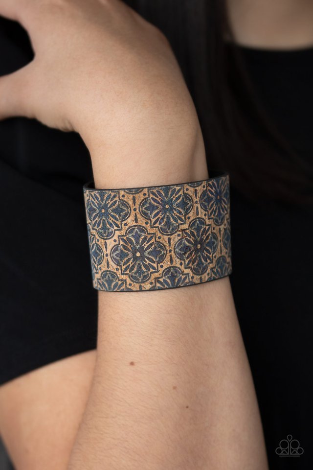 Cork Culture - Blue - Paparazzi Bracelet Image