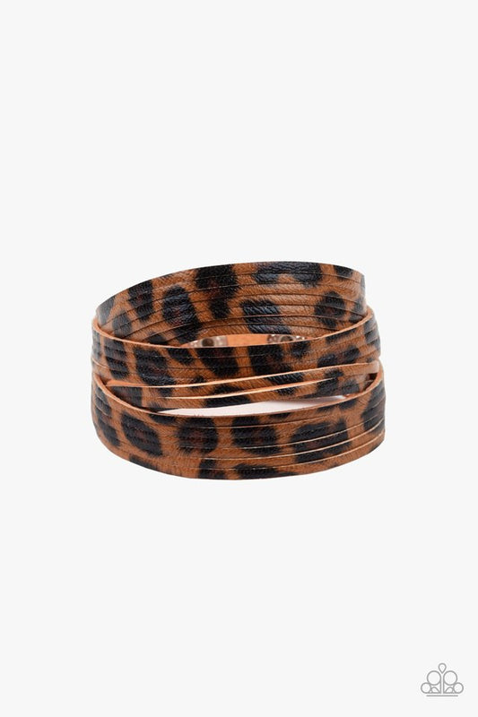 Hey GRRirl - Brown - Paparazzi Bracelet Image