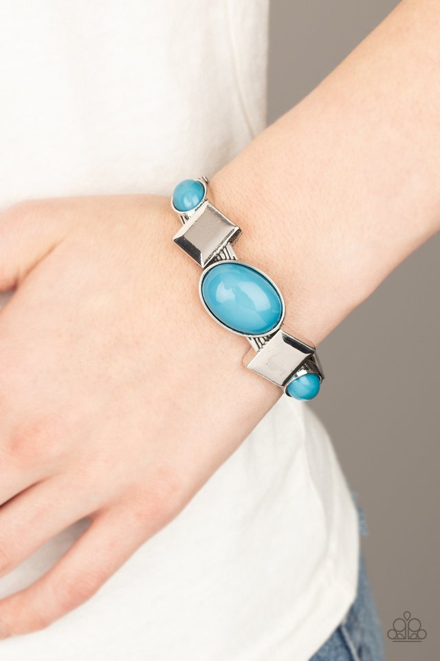 Abstract Appeal - Blue - Paparazzi Bracelet Image