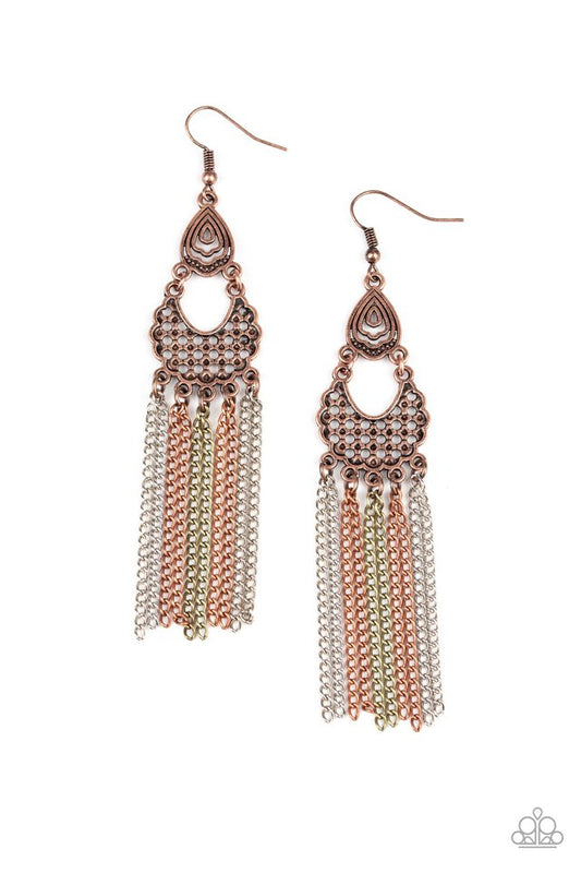 Insane Chain - Multi - Paparazzi Earring Image