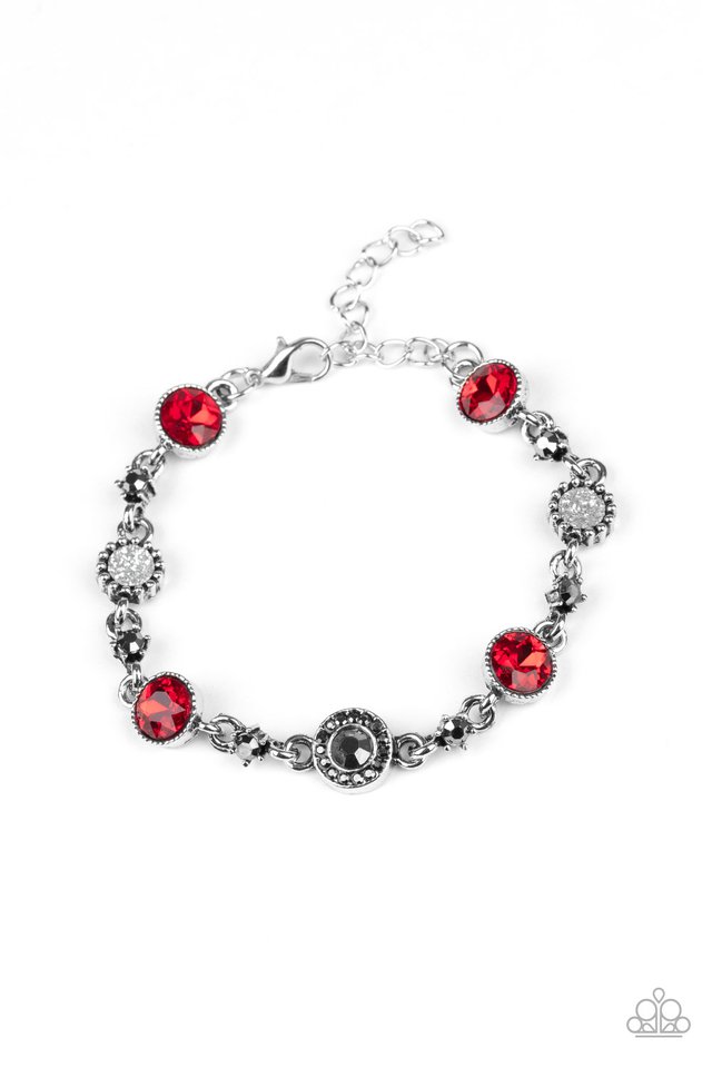 Stargazing Sparkle - Red - Paparazzi Bracelet Image