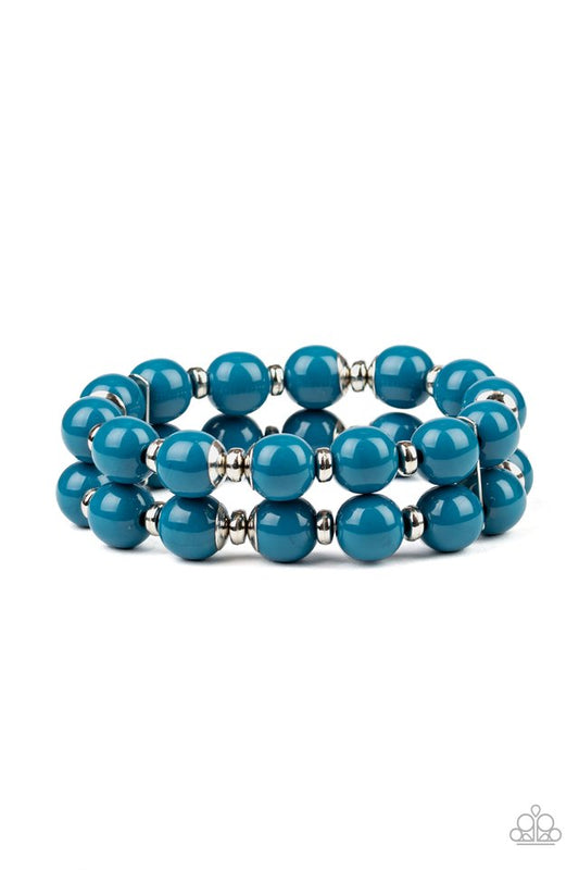 Bubble Blast Off - Blue - Paparazzi Bracelet Image