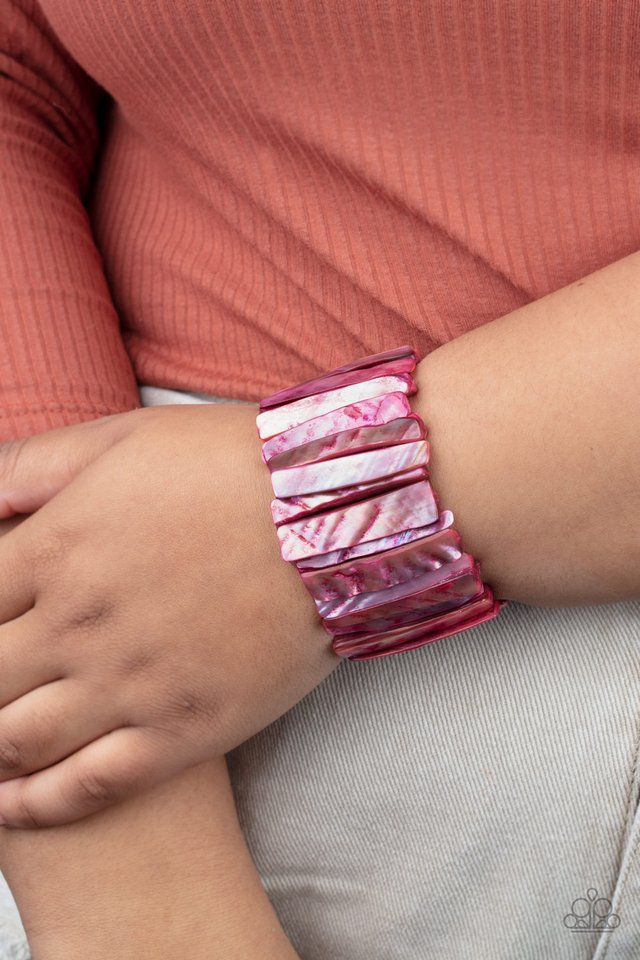 Beach Blast - Red - Paparazzi Bracelet Image