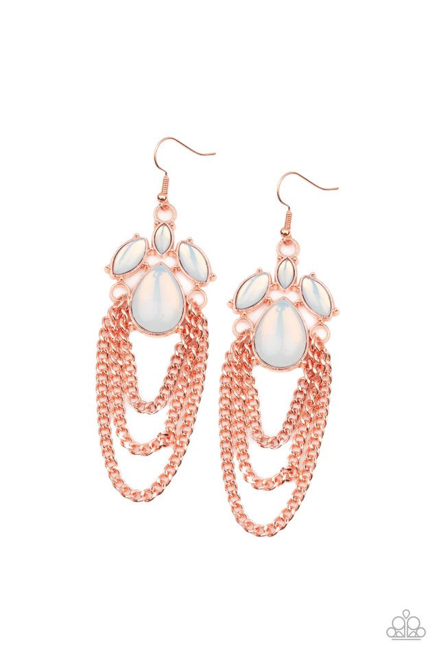Opalescence Essence - Copper - Paparazzi Earring Image