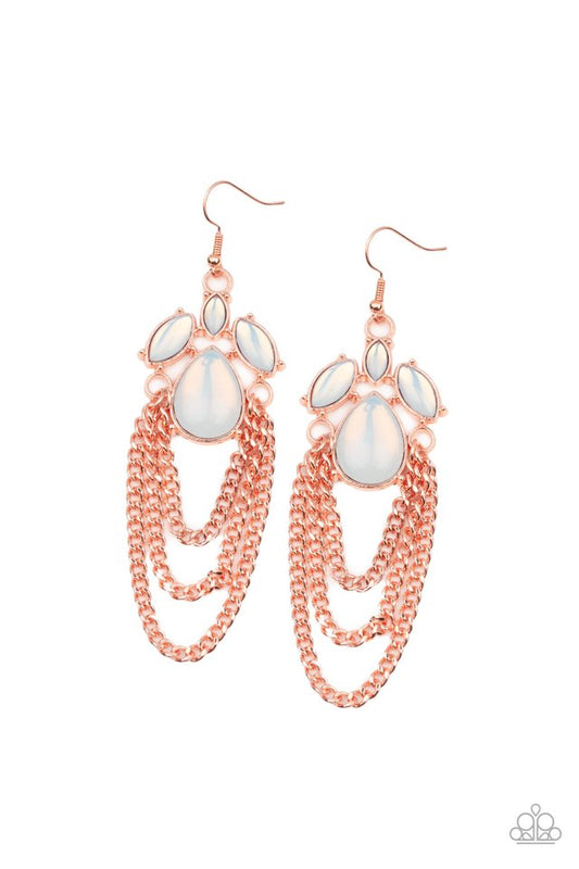 Opalescence Essence - Copper - Paparazzi Earring Image