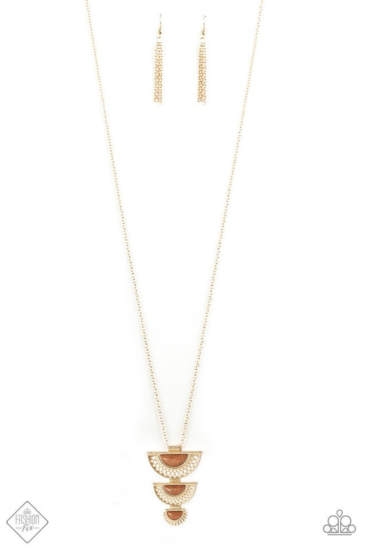 Serene Sheen - Gold - Paparazzi Necklace Image