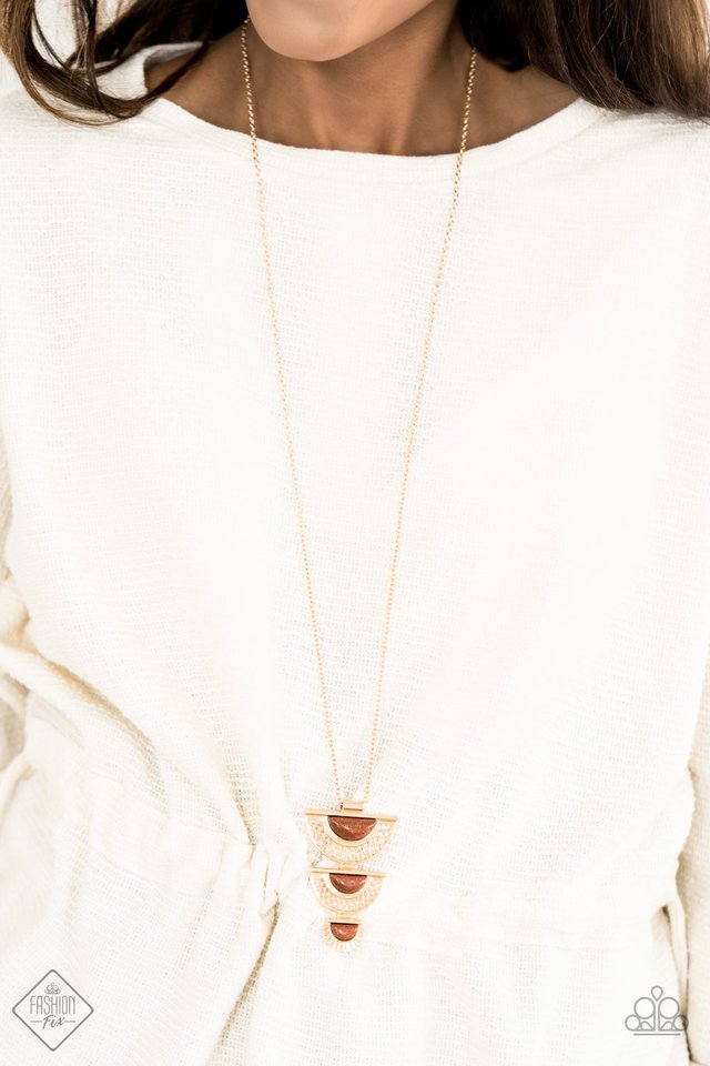 Serene Sheen - Gold - Paparazzi Necklace Image