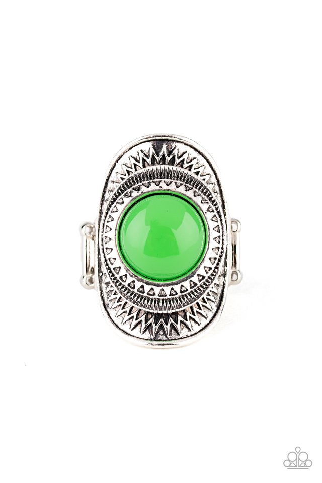 Sunny Sensations - Green - Paparazzi Ring Image