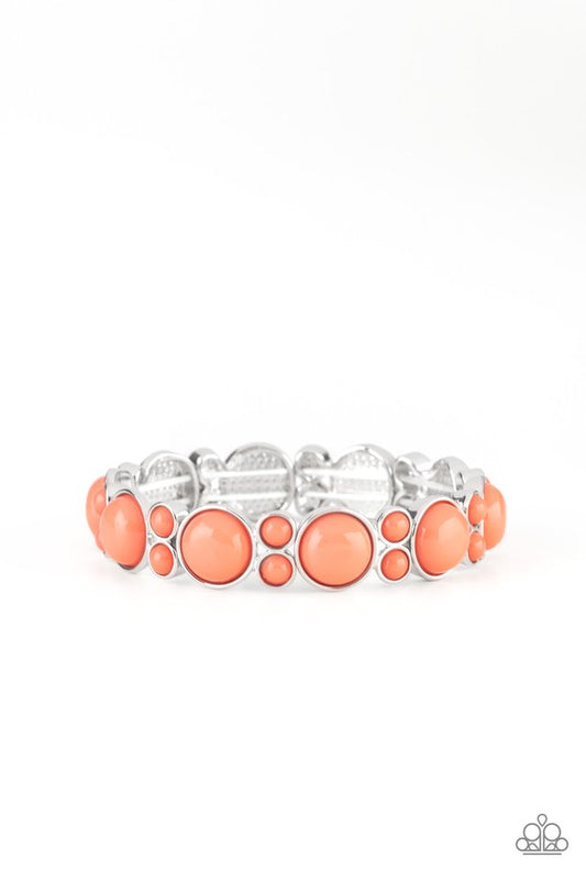 Bubbly Belle - Orange - Paparazzi Bracelet Image