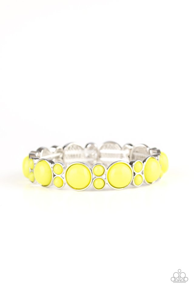 Bubbly Belle - Yellow - Paparazzi Bracelet Image