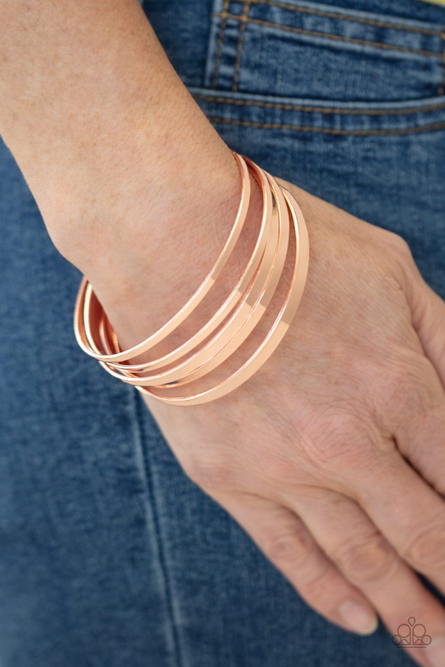 Ensnared - Copper - Paparazzi Bracelet Image