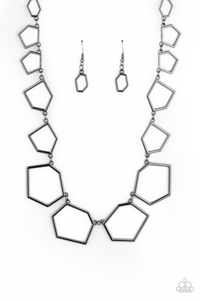 Full Frame Fashion - Black - Paparazzi Necklace Image