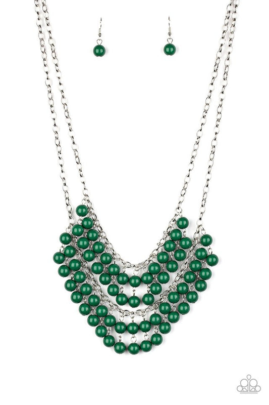 Bubbly Boardwalk - Green - Paparazzi Necklace Image
