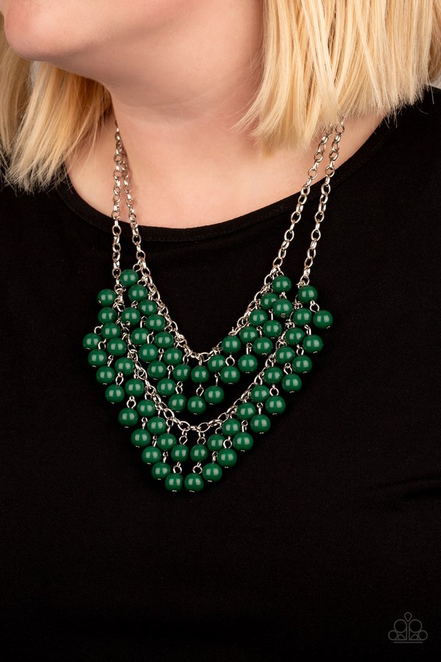 Bubbly Boardwalk - Green - Paparazzi Necklace Image