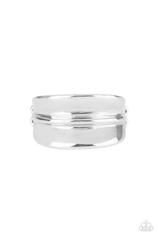 Band Together - Silver - Paparazzi Ring Image