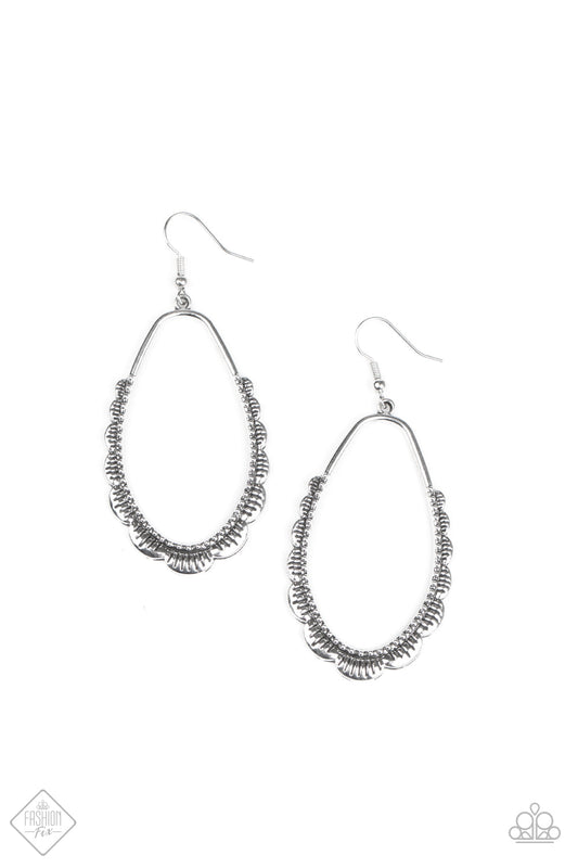 Paparazzi Earring Fashion Fix Aug2020 ~ RUFFLE Around the Edges