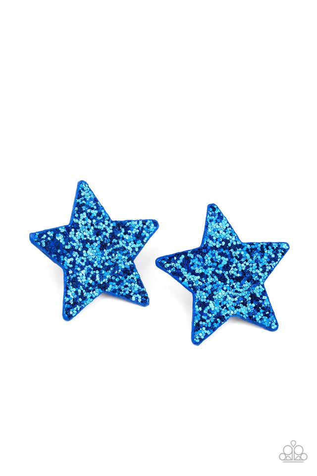 Star-Spangled Superstar - Blue - Paparazzi Hair Accessories Image