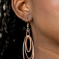 Shimmer Surge - Rose Gold - Paparazzi Earring Image