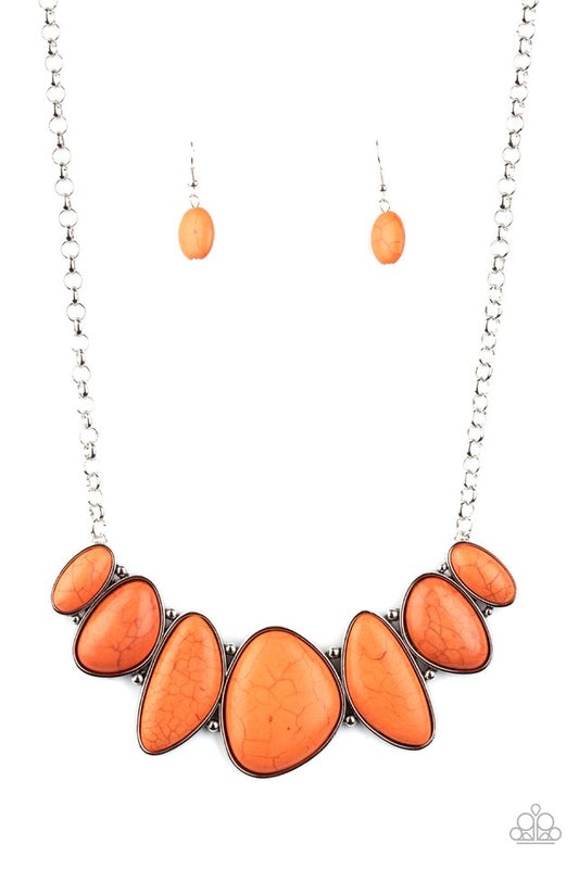 Primitive - Orange - Paparazzi Necklace Image
