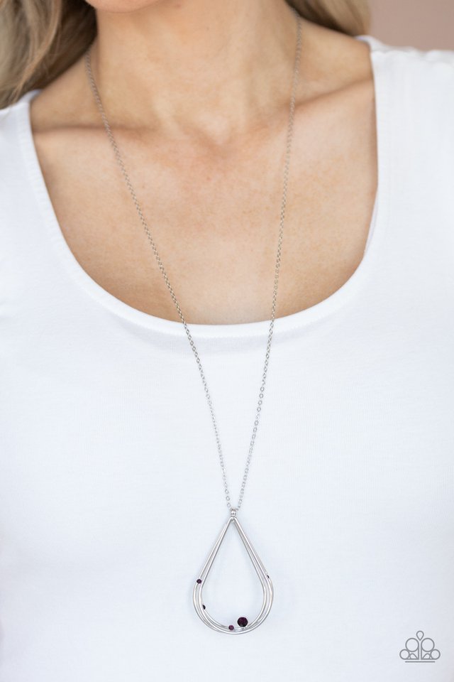 Royal REIGN-Storm - Purple - Paparazzi Necklace Image