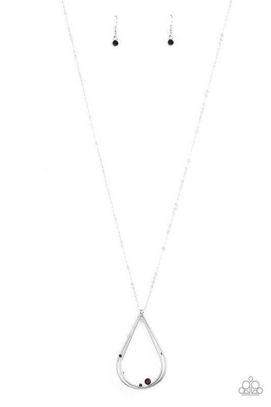 Royal REIGN-Storm - Purple - Paparazzi Necklace Image