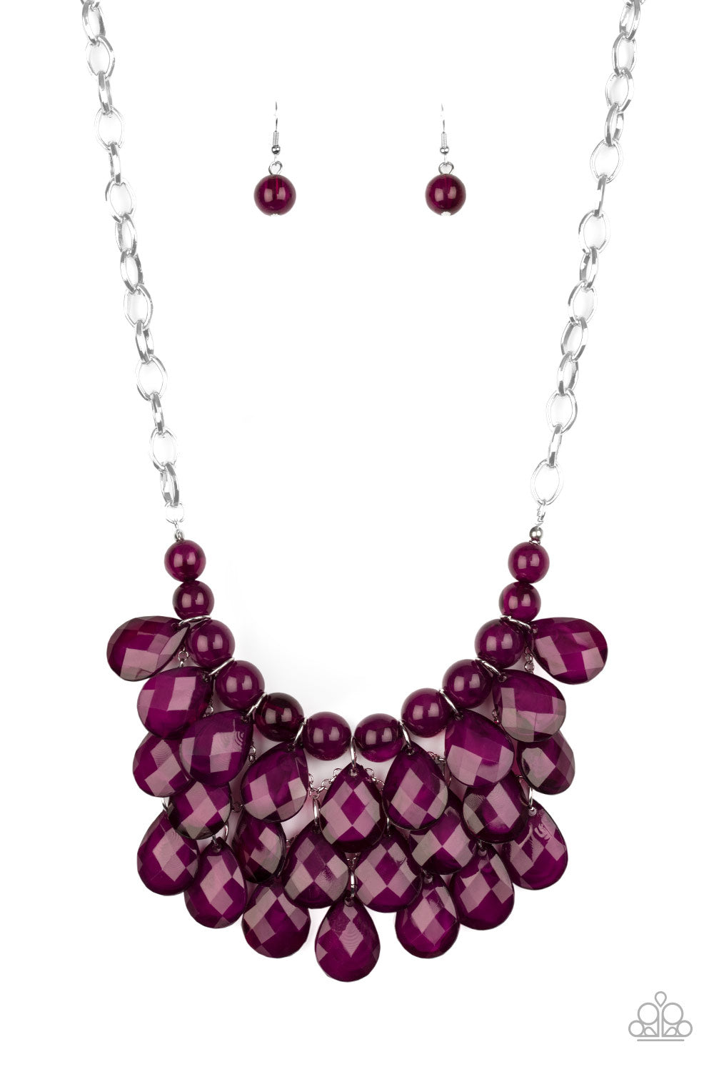 Paparazzi Necklace ~ Sorry To Burst Your Bubble - Purple