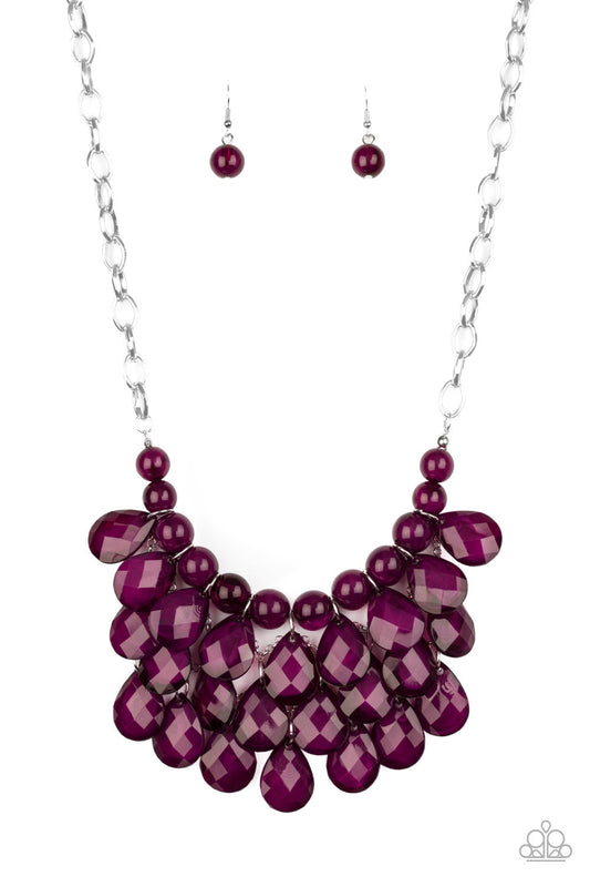Paparazzi Necklace ~ Sorry To Burst Your Bubble - Purple