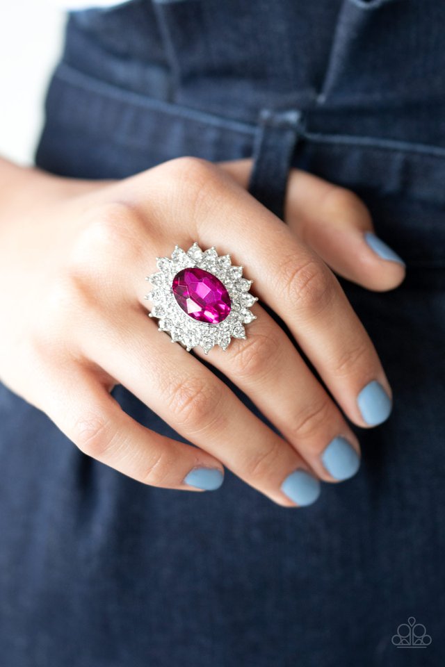 Secret Garden Glow - Pink - Paparazzi Ring Image