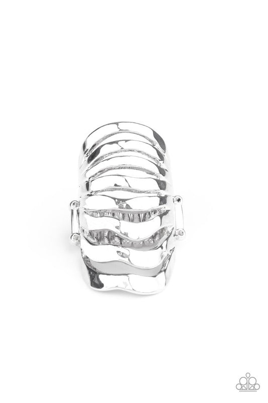Sound Waves - Silver - Paparazzi Ring Image