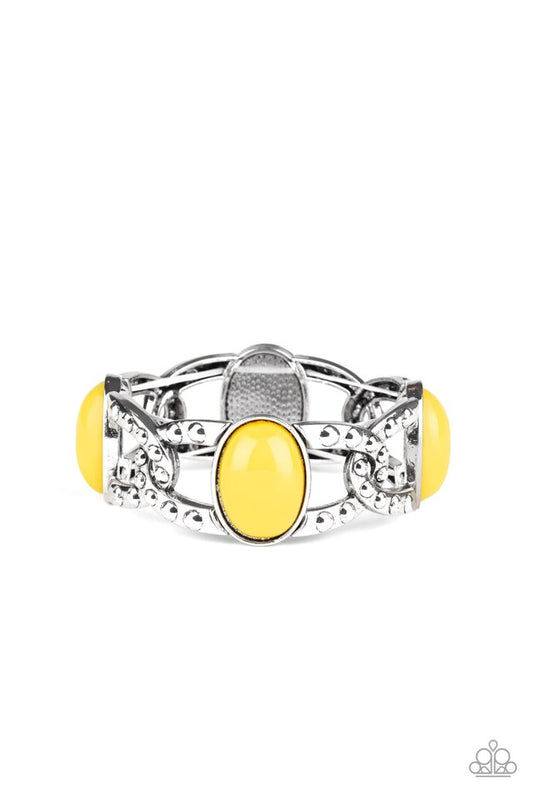 Dreamy Gleam - Yellow - Paparazzi Bracelet Image