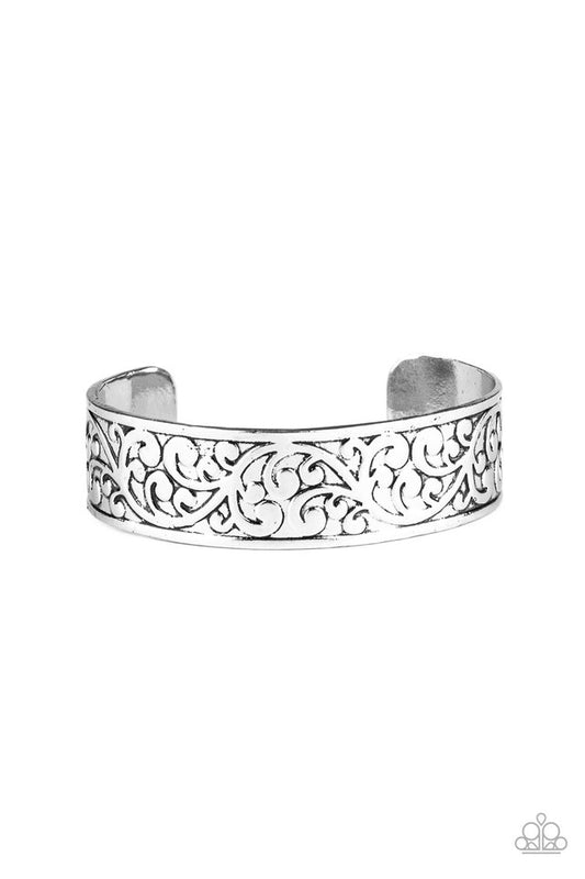 Read The VINE Print - Silver - Paparazzi Bracelet Image