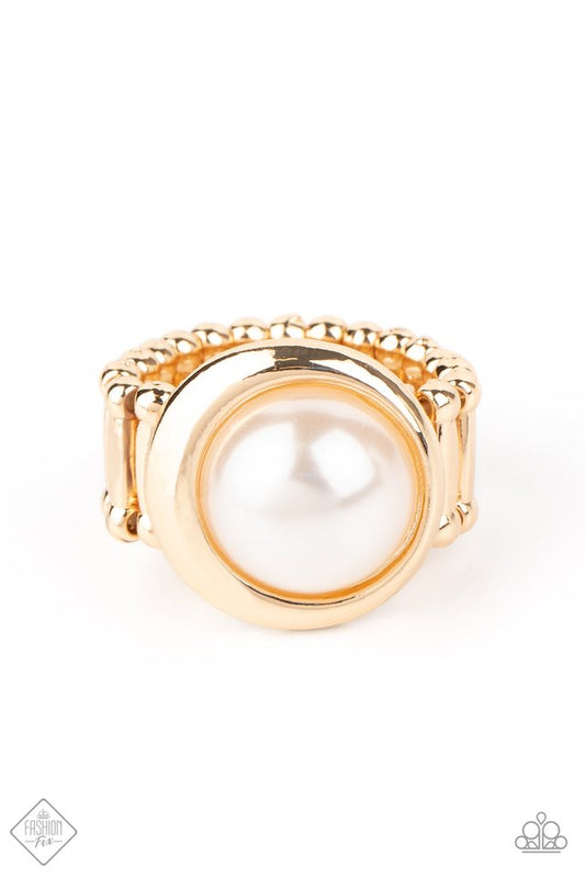 Prim and PROSPER - Gold - Paparazzi Ring Image